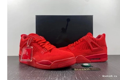 Jordan 4 Red Flyknit Retro 1009